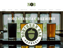 Tablet Screenshot of northernoakbrewery.com